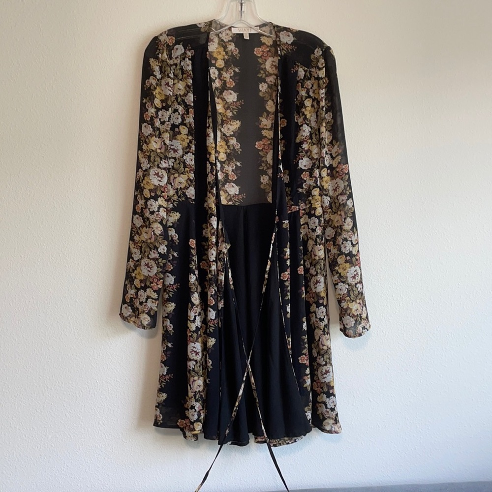 Floral wrap dress
